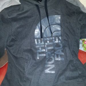 The North Face Charcoal Hoodie with Logo